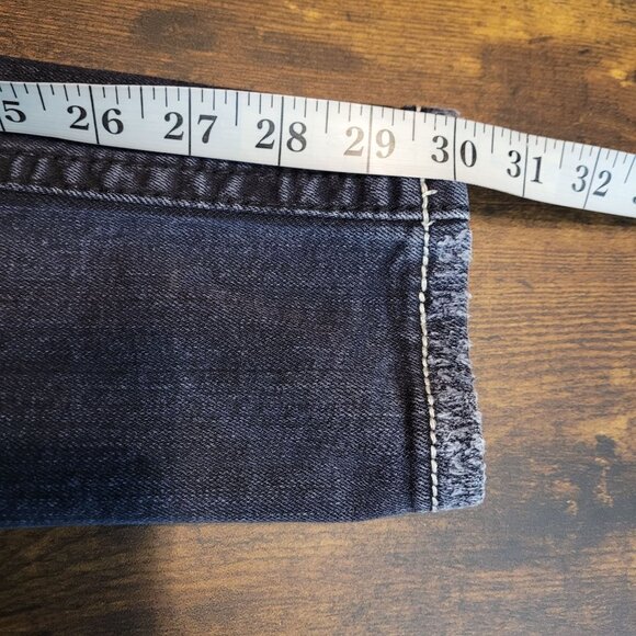 Miss Me Jeans Size 26 Low Rise Skinny Embellished Thick Stitch Western Black - Picture 9 of 11